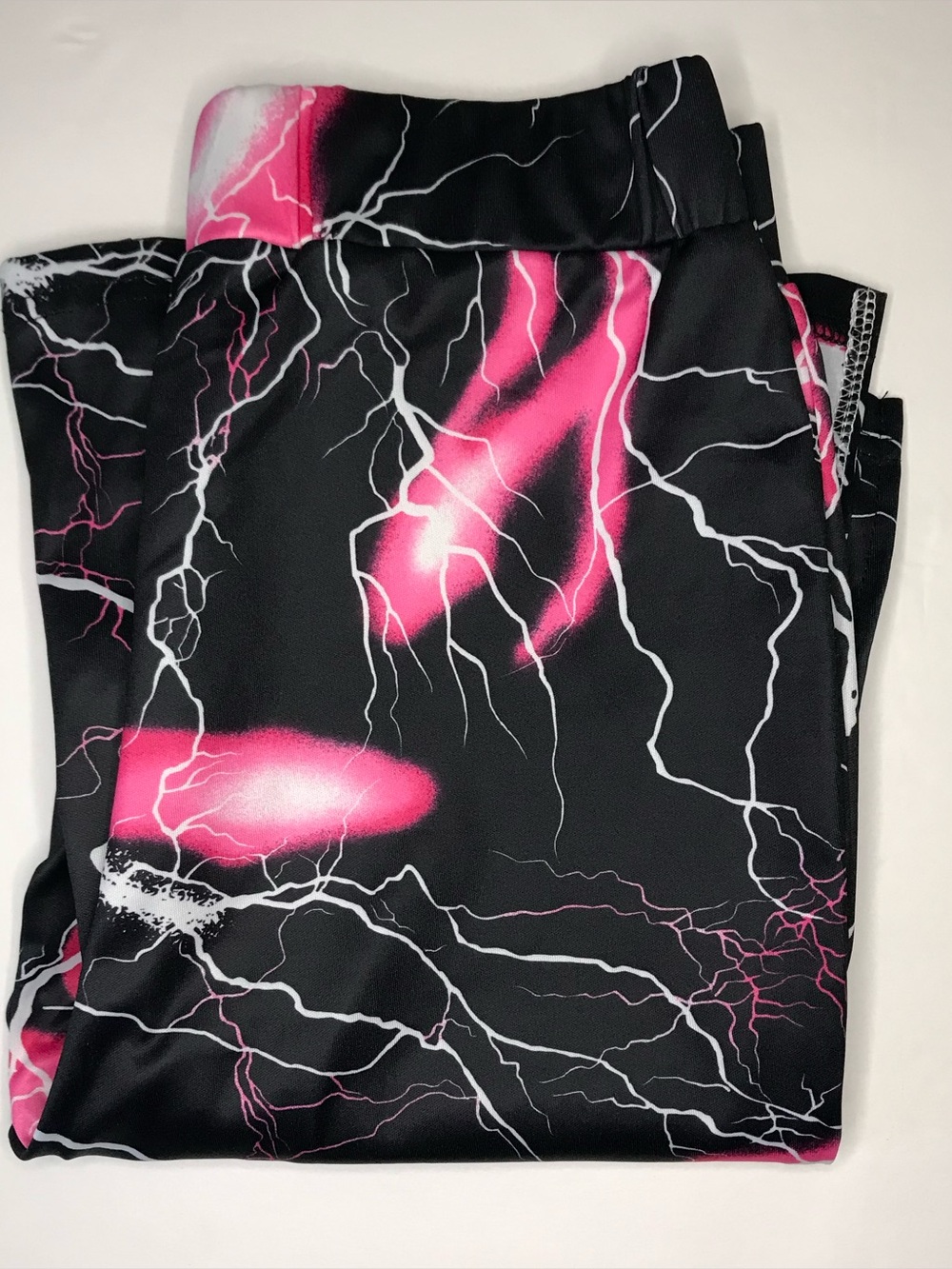 SHEIN Pink Lightning Flare Pants Size S